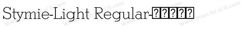 Stymie-Light Regular字体转换